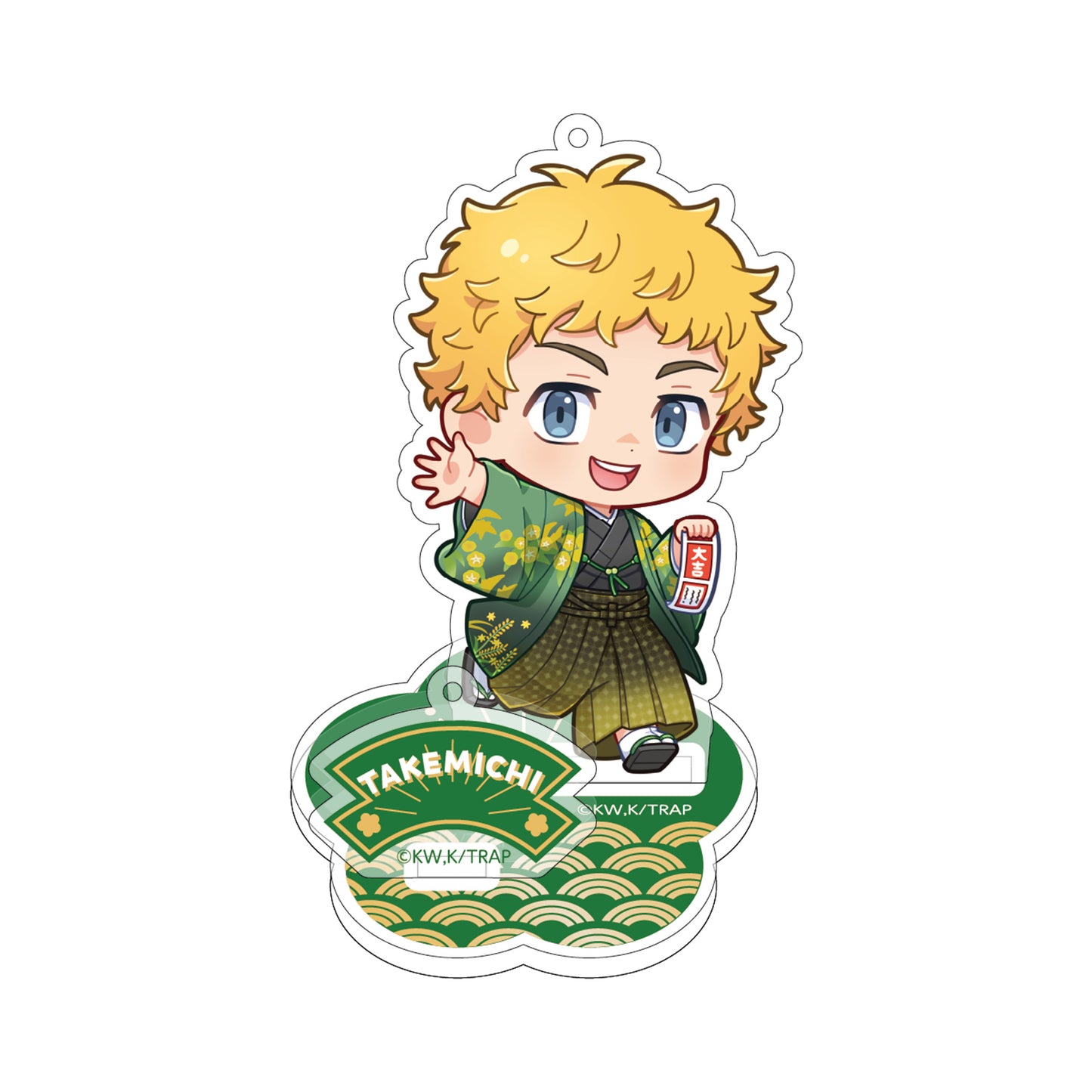 《東京卍復仇者》和服Ver. Q版帶底座壓克力鑰匙圈-花垣武道