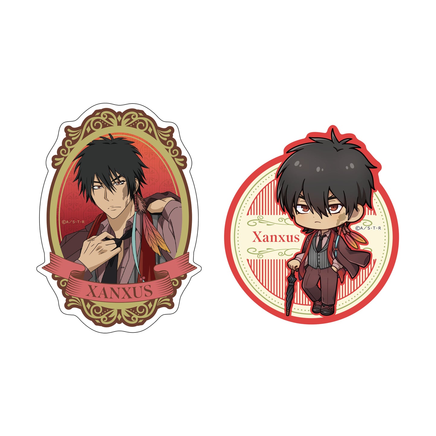 《家庭教師HITMAN REBORN!》椅子Ver. 貼紙套裝-XANXUS